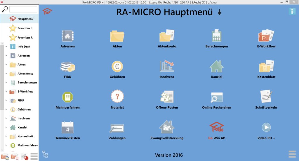 RA-MICRO Anwaltssoftware